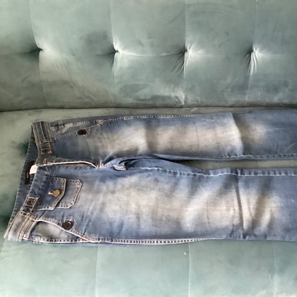 Marc Jacob’s sailor style flared jeans Waist tabs to get perfect fit Size 2